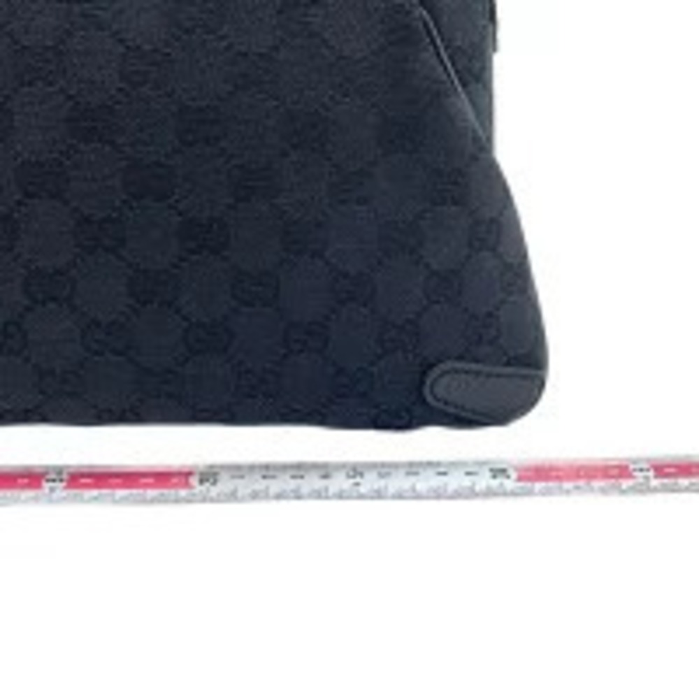 Gucci GG Canvas Horsebit Chain Handbag Black - Picture 3 of 11
